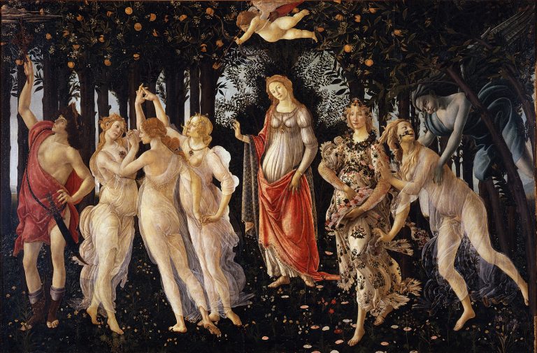 La Primavera di Botticelli, il bosco sacro è fiorito