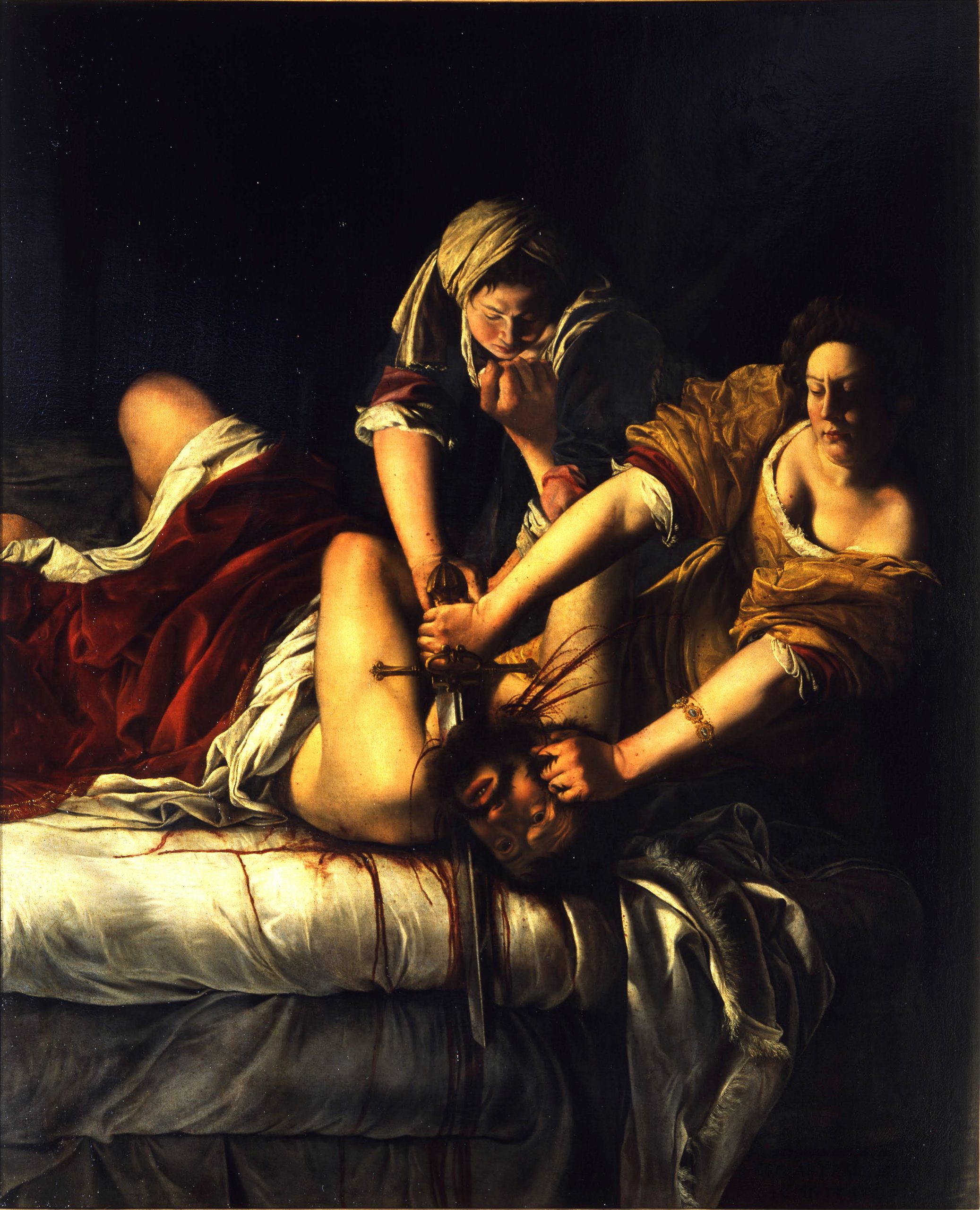 Il quadro giuditta decapita oloferne di Artemisia Gentileschi